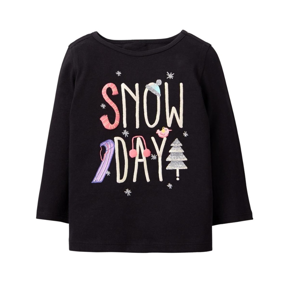 SZ. 4T "EVERYDAY WEAR" Snow Day Long Sleeve Tee